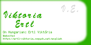 viktoria ertl business card